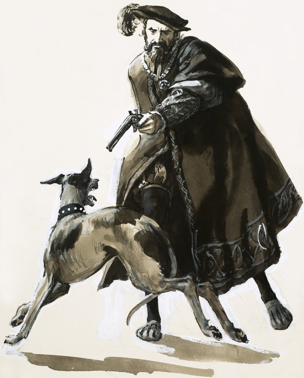 Thomas Seymour descarregou a sua raiva atirando num dos cães do Rei de C.L. Doughty