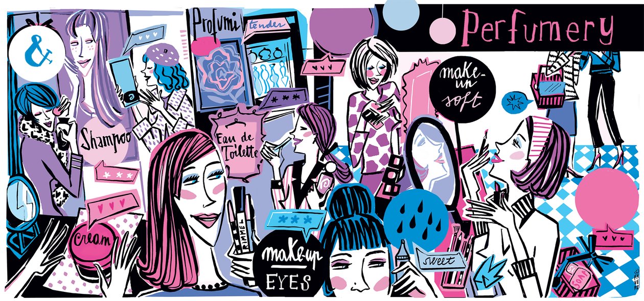 Perfumaria (tinta e digital) de COSTANZA FAVERO