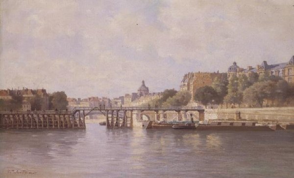A ponte em Le Estacade, Paris de C.T. Guillermot