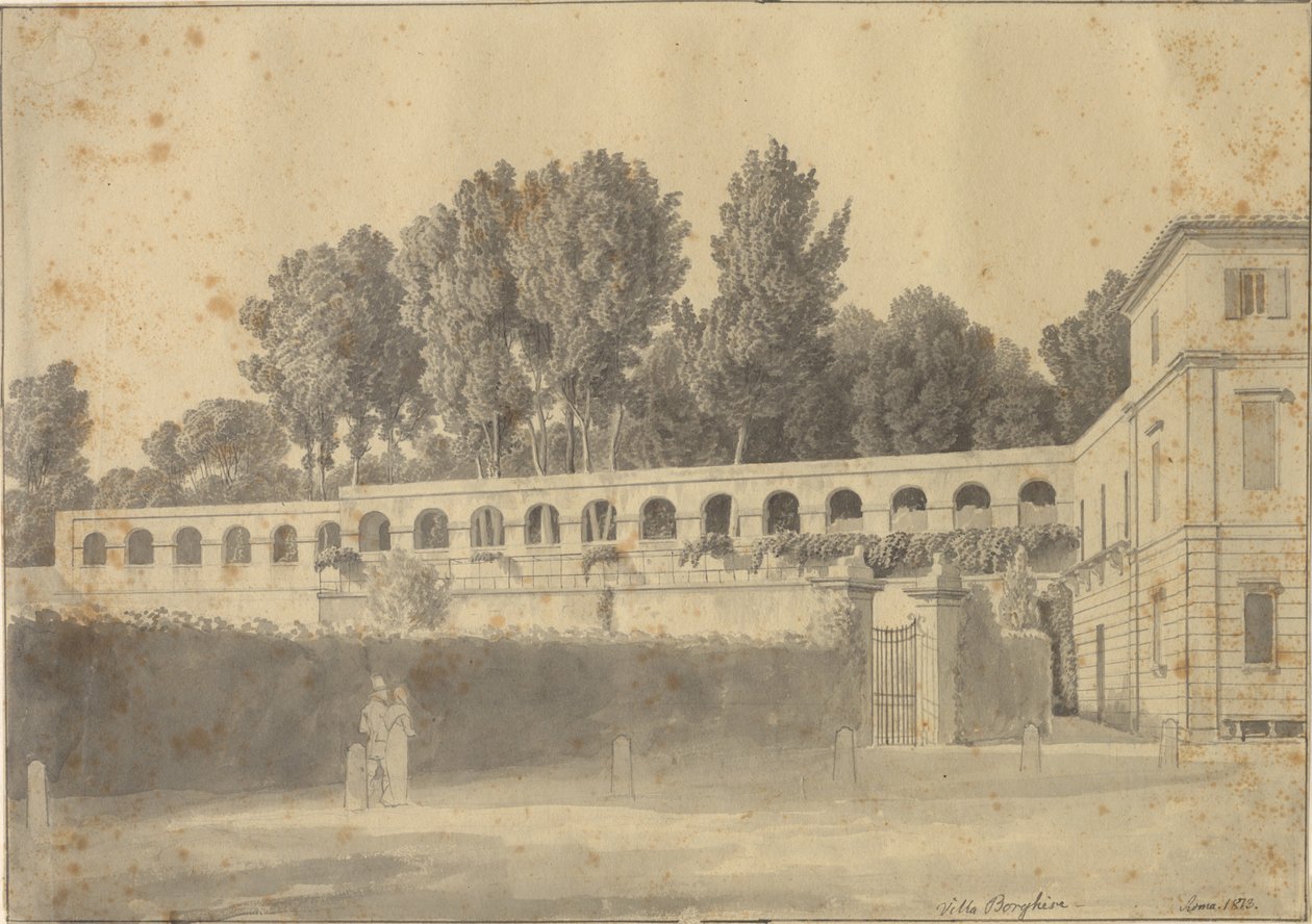 Casino del Muro Torto e Villa Borgheses têm, Rom de Christoffer Wilhelm Eckersberg