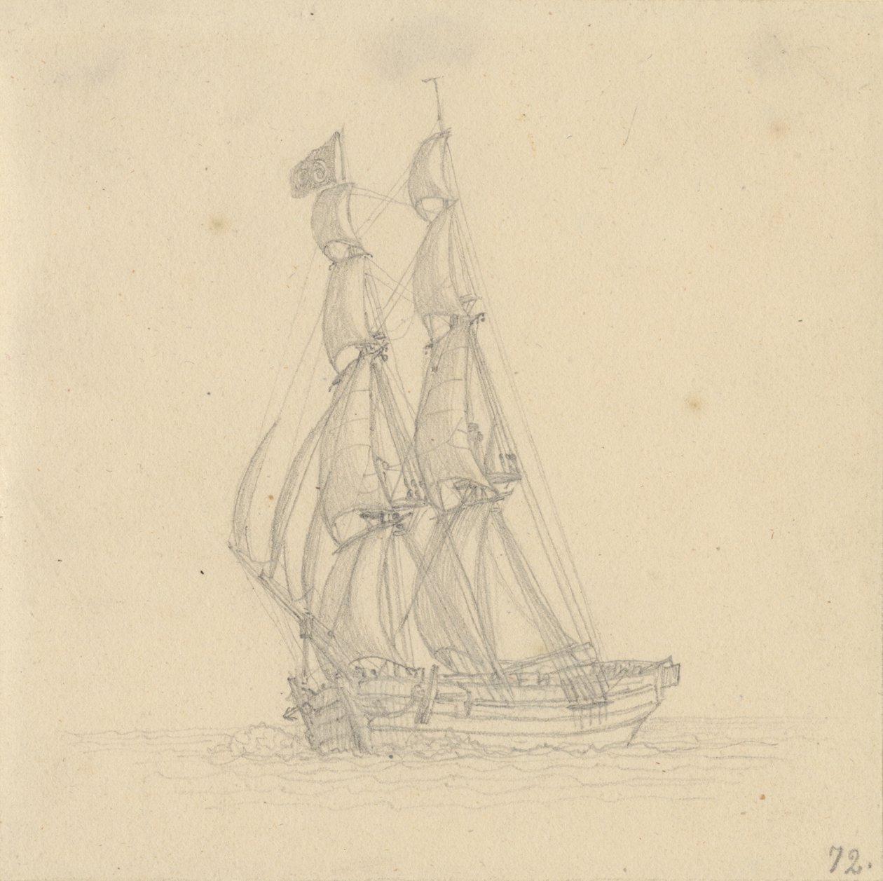 Um brigue de Christoffer Wilhelm Eckersberg