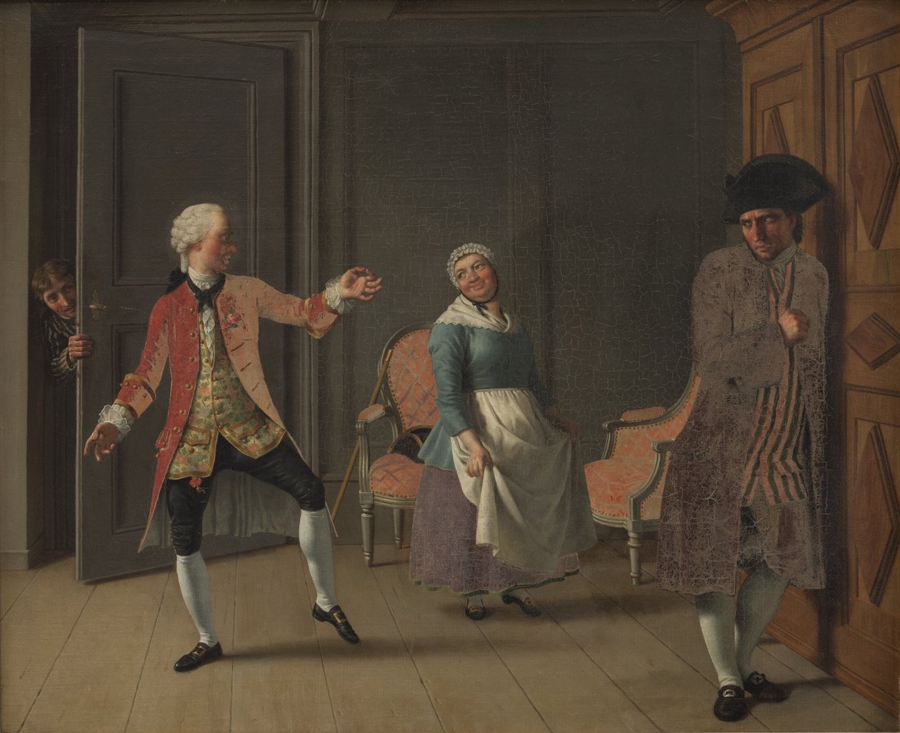 De "Jean de France" de Ludvig Holberg, Ato 1, Cena 6 de Christoffer Wilhelm Eckersberg