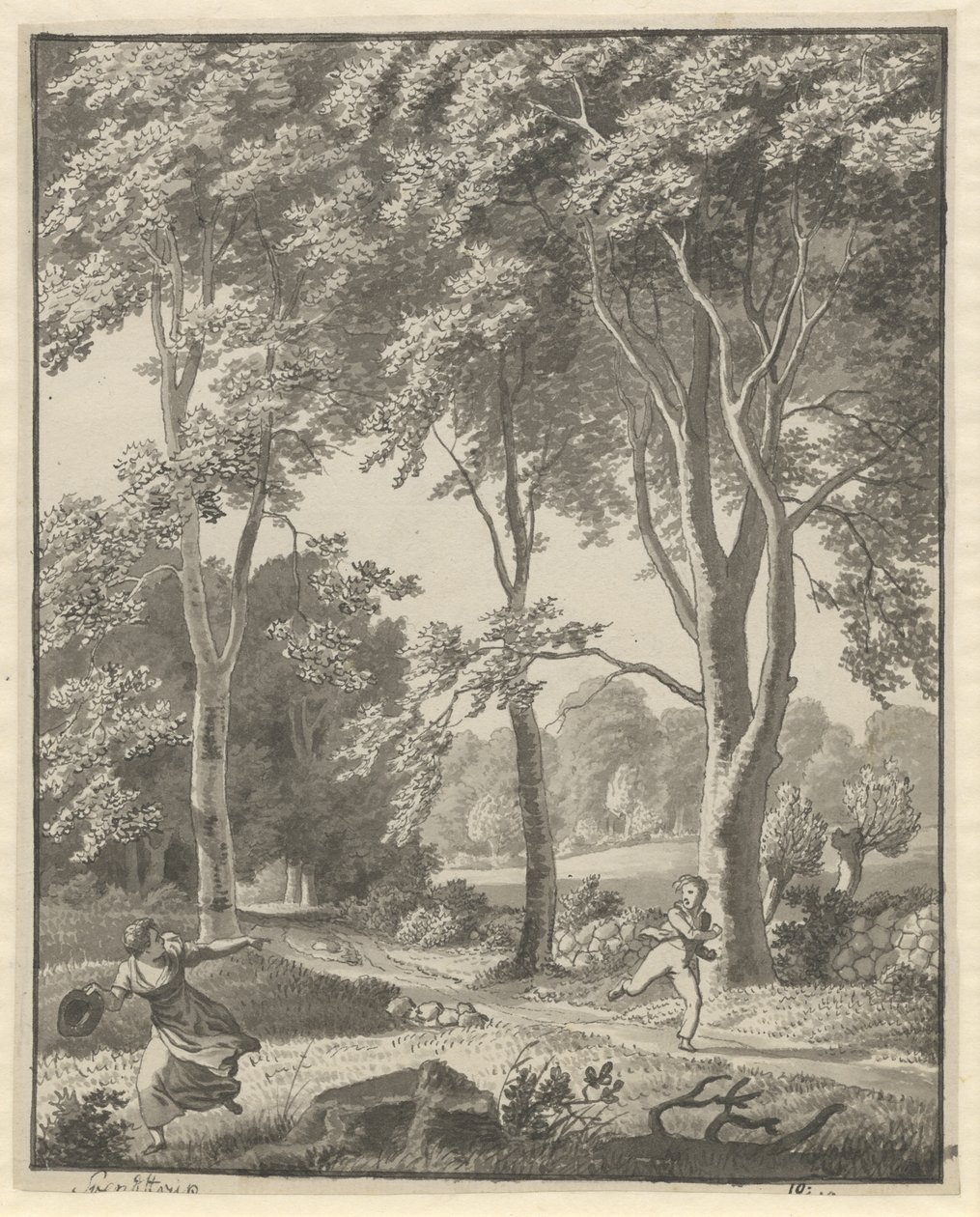 Da floresta em Svendstrup de Christoffer Wilhelm Eckersberg