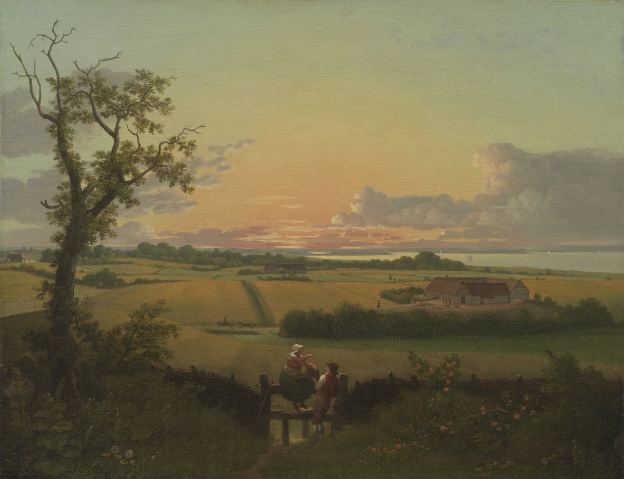 Paisagem com um Stile. A Ilha de Møn de Christoffer Wilhelm Eckersberg