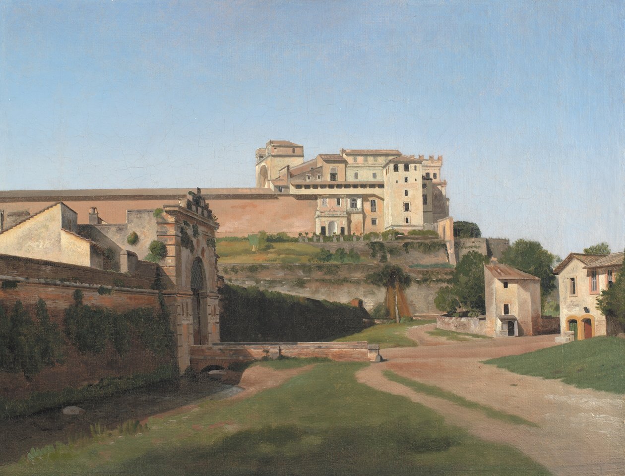 Porta Angelica e parte do Vaticano de Christoffer Wilhelm Eckersberg