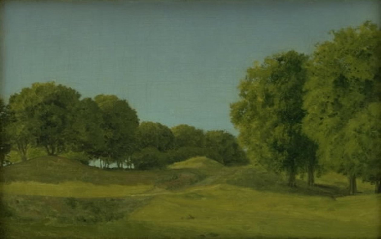 Estude do Deerpark perto de Copenhague de Christoffer Wilhelm Eckersberg