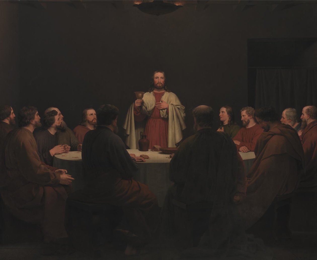A última Ceia. Retábulo de Christoffer Wilhelm Eckersberg