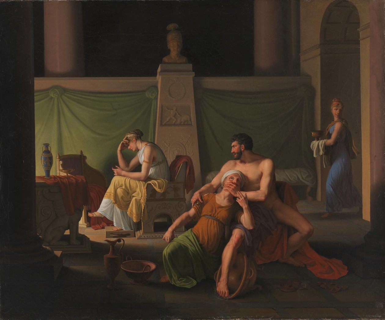 O Retorno de Ulisses. Cena do Ulisses de Homero de Christoffer Wilhelm Eckersberg