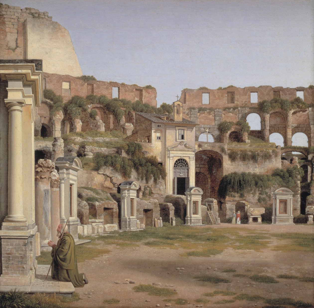 Vista do interior do Coliseu de Christoffer Wilhelm Eckersberg