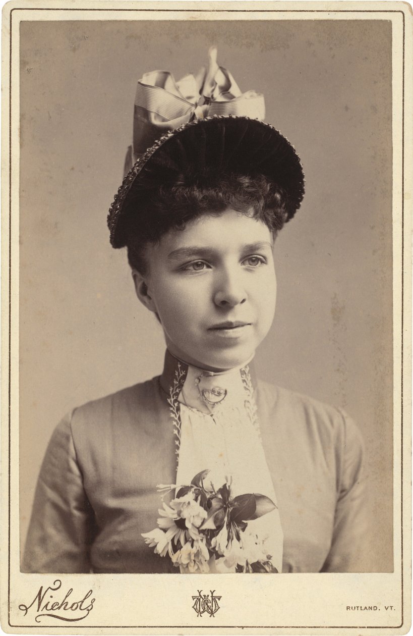 Retrato de uma mulher, anos 1880-1890 (foto) de C.W. Nichols