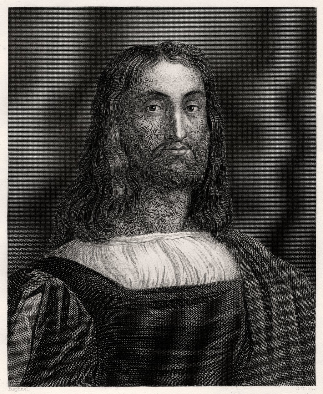 Marcantonio Raimondi, gravador italiano, século XIX de C. Cook