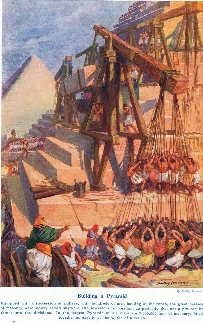 Construir uma Pirâmide, ilustração de 
