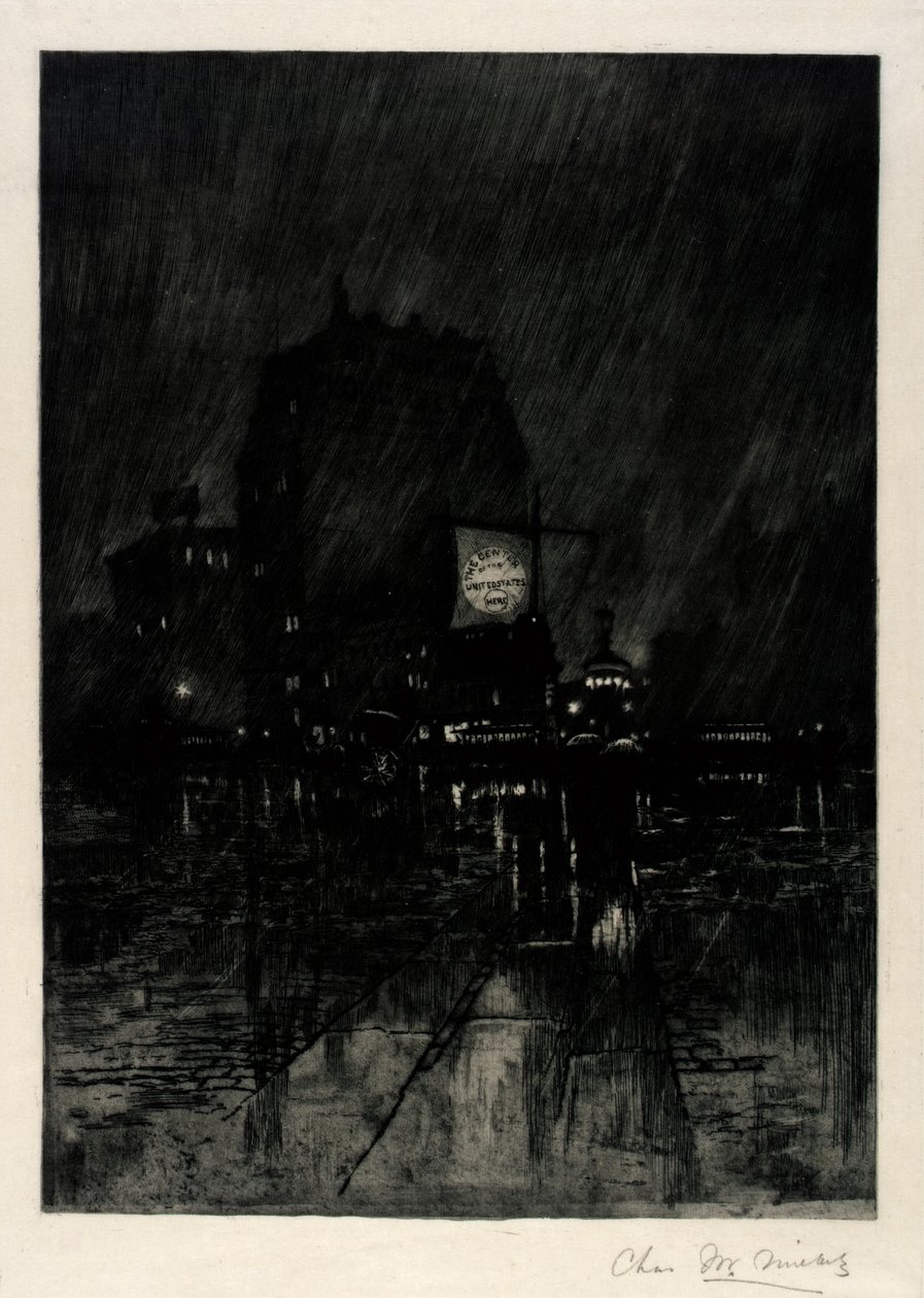 Noite de chuva, Madison Square de C. F. William Mielatz