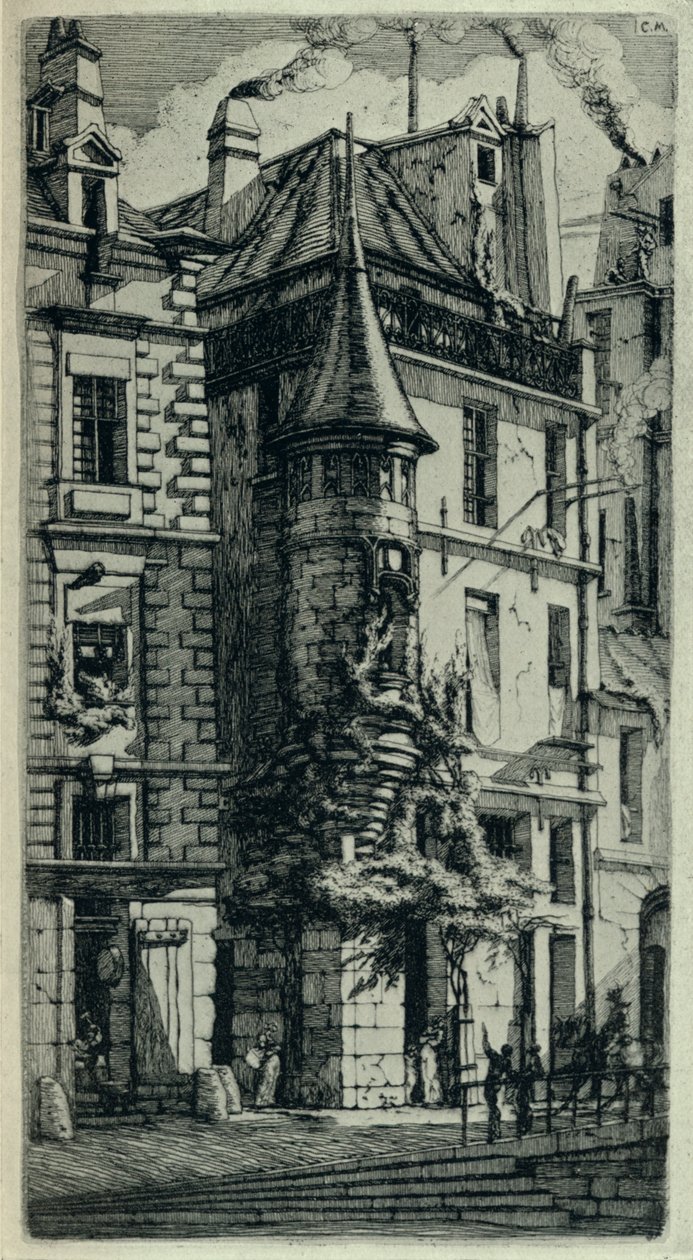 Torre, Rue de la Tixeranderie, 1915 de C. H. Meryon