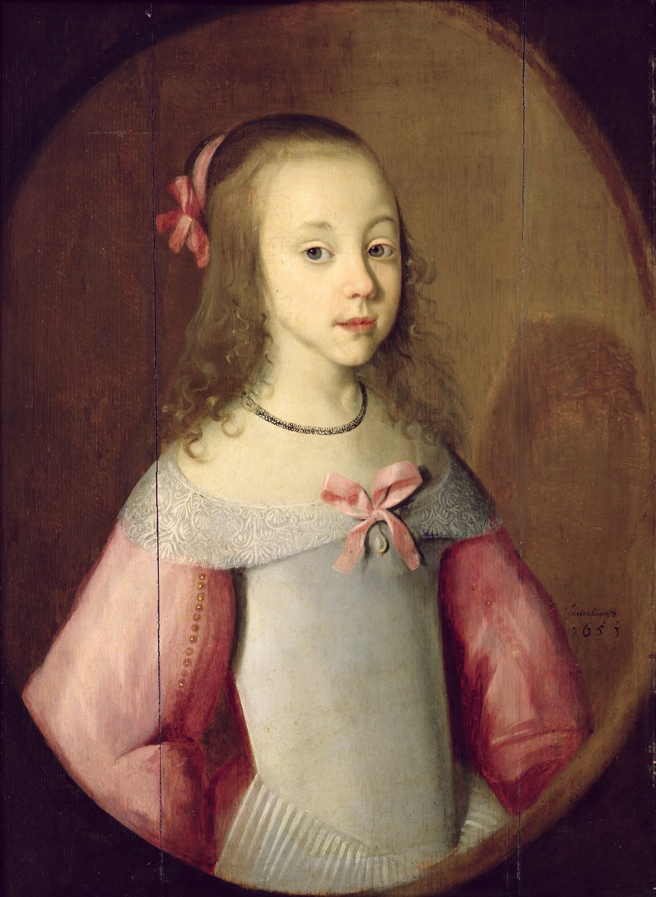 Retrato de uma jovem garota, 1651 de C. Hastenburg
