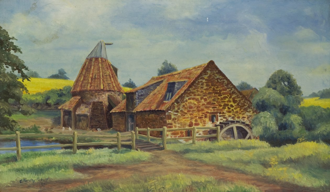 Preston Mill, North Berwick, 1947 de C. Hersley Gilbert