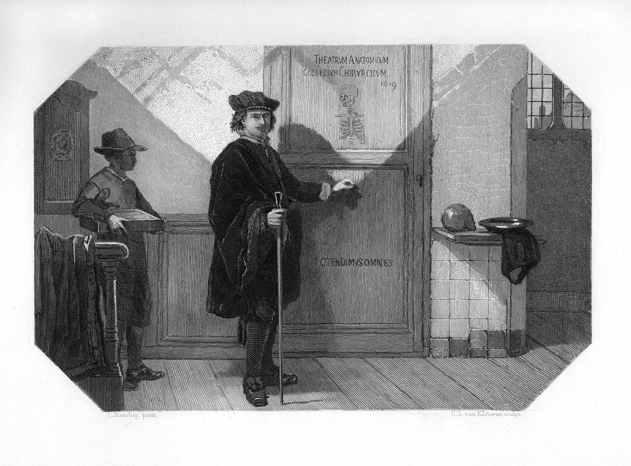Rembrandt Harmenszoon van Rijn, pintor holandês do século XVII, c1870. de Domenico del Barbiere