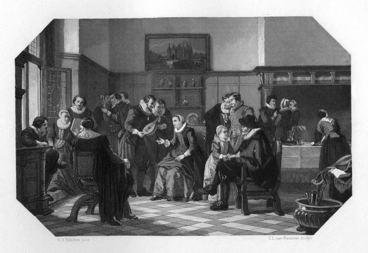 O círculo de Muiden, Holanda, século XVII c1870. de Domenico del Barbiere