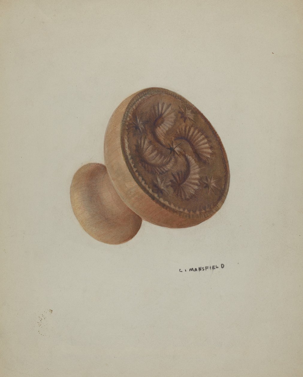 Pa. Molde de Manteiga Alemã de C. Mansfield