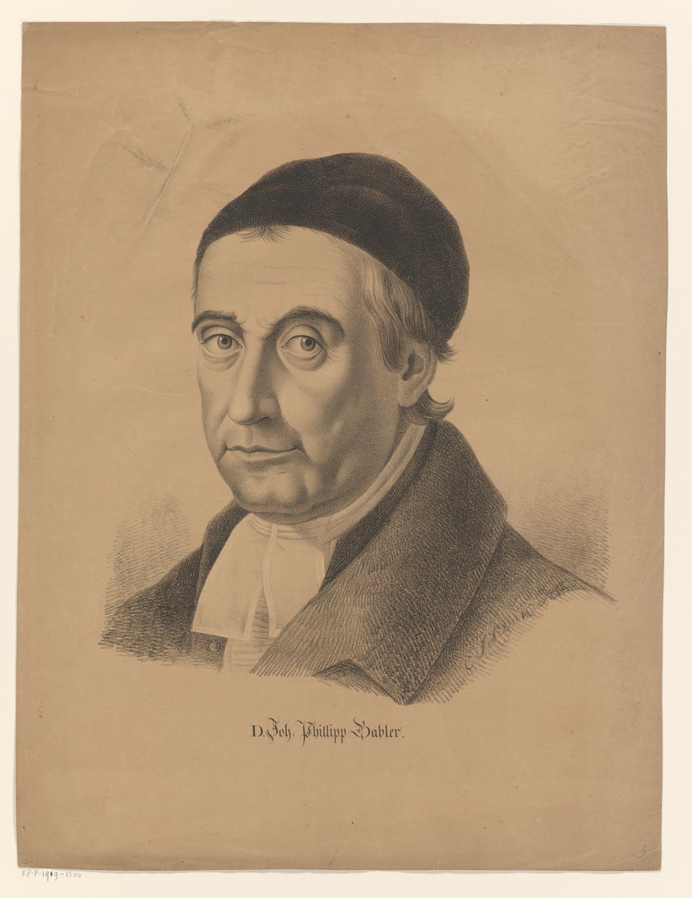 Portret van Johann Philipp Gabler D. Jo. Phillipp Gabler (título no objeto) de C. Schenk