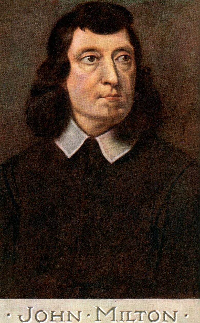 John Milton 1608-1674, poeta inglês, início do século XX. de C. W. Quinnell