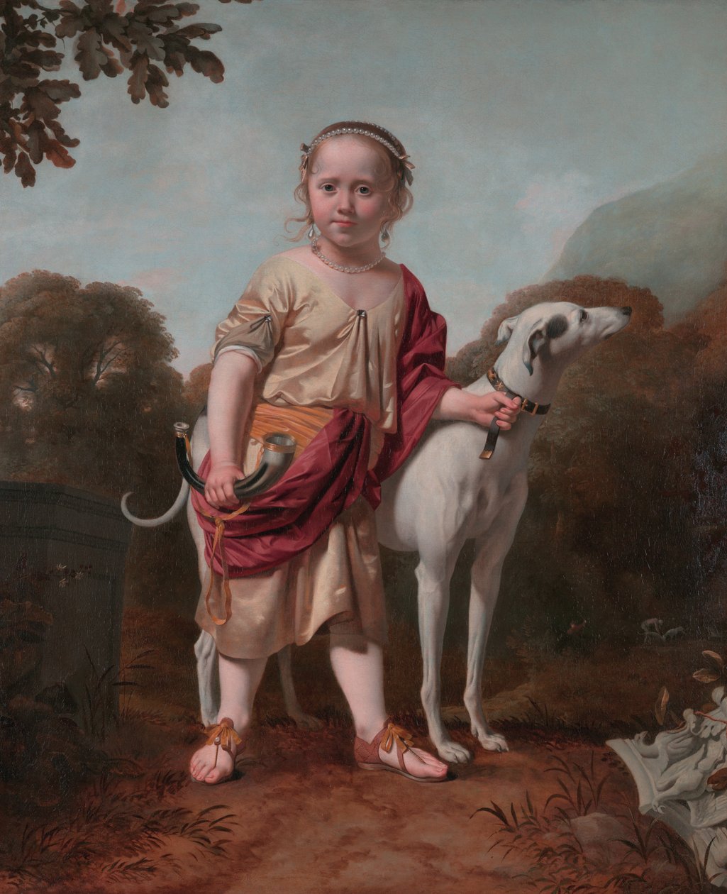 Retrato de uma rapariga como caçadora, de Caesar van Everdingen de Caesar van Everdingen
