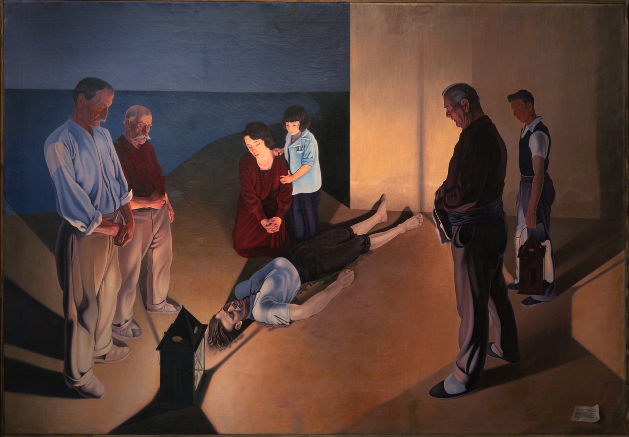 O Náufrago, 1934. de Cagnaccio di San Pietro