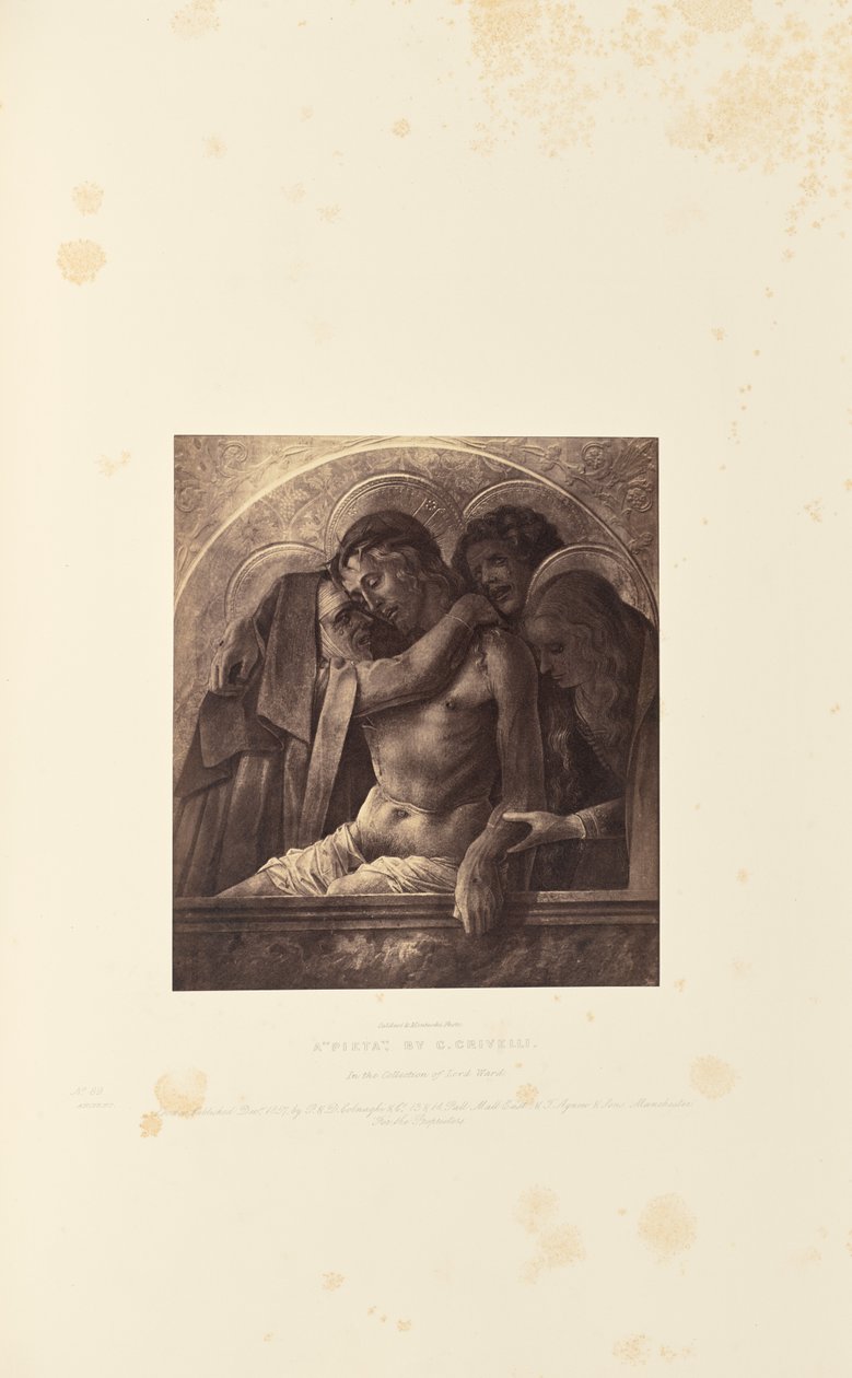 Uma "Pieta", de C. Crivelli de Caldesi and Montecchi