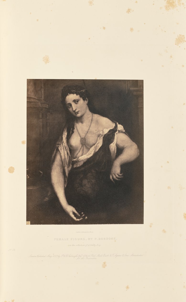 Figura feminina, por P. Bordone de Caldesi and Montecchi