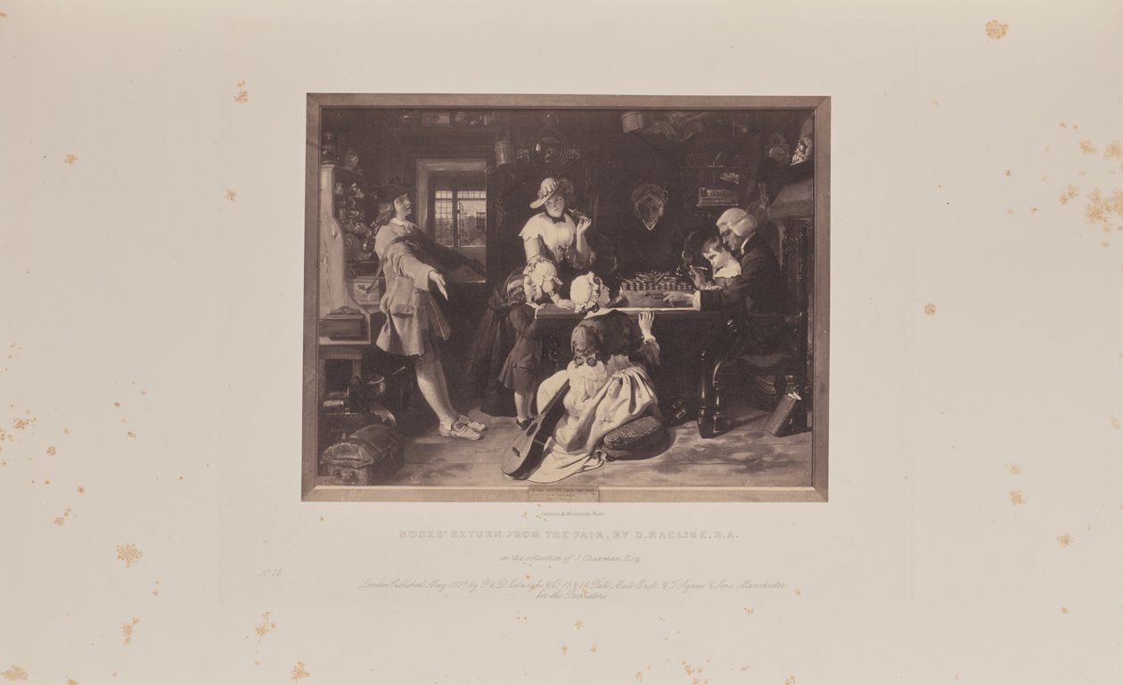 O Regresso de Moisés da Feira, por D. Maclise, R.A. de Caldesi and Montecchi