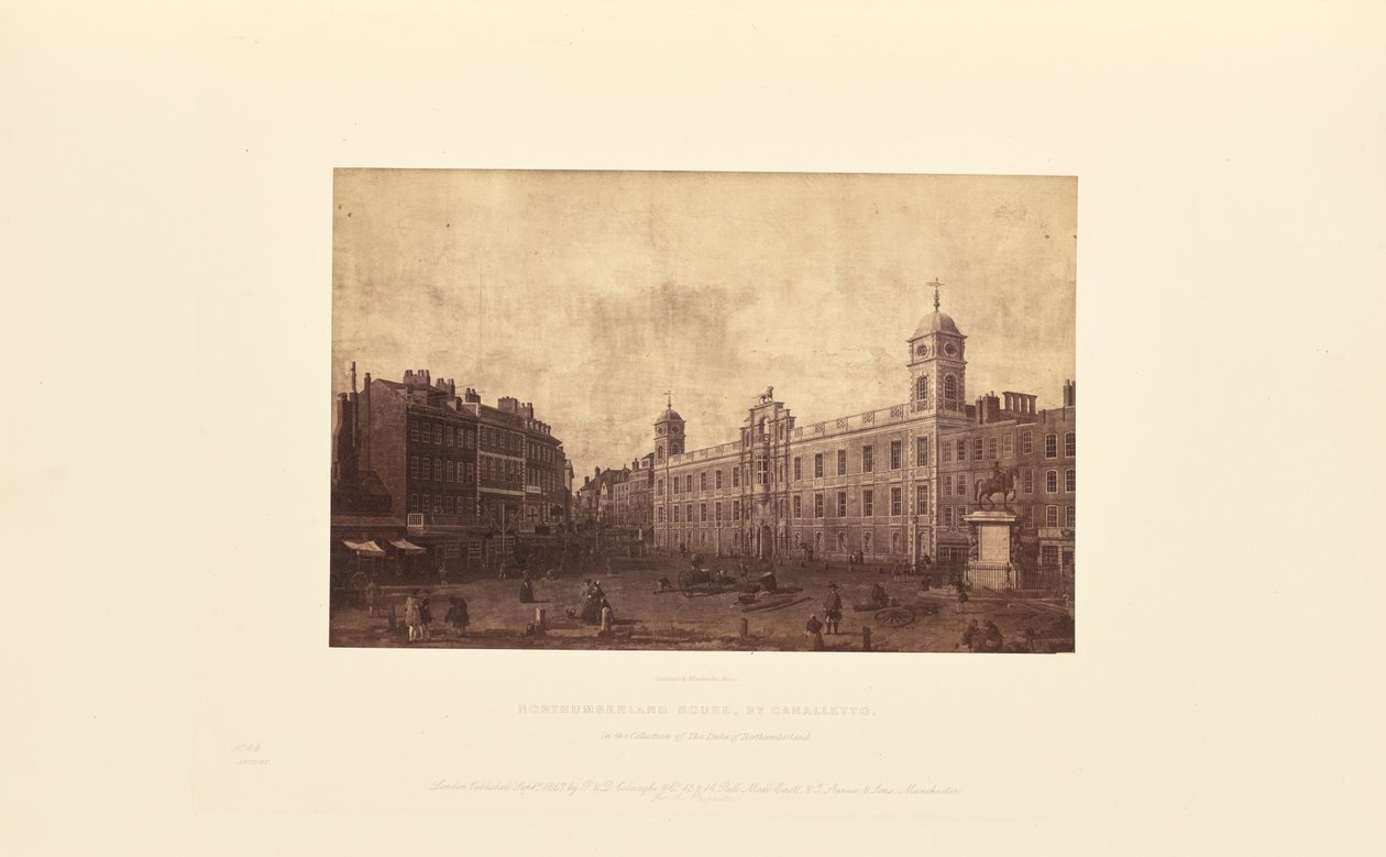 Casa de Northumberland, de Canaletto de Caldesi and Montecchi