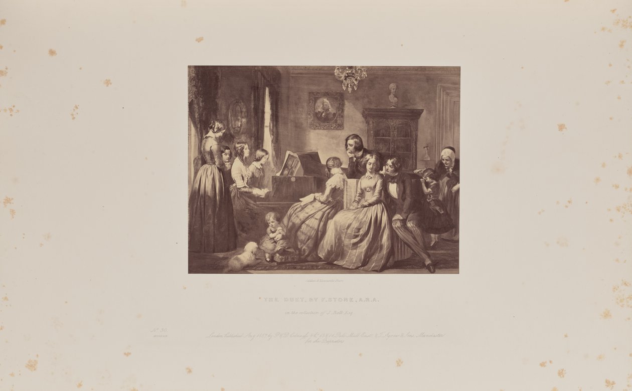 O Dueto, por F. Stone, A.R.A. de Caldesi and Montecchi