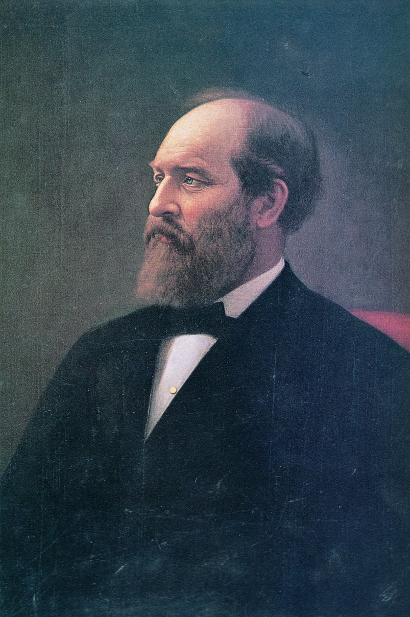 James A. Garfield (1831-81) (óleo sobre tela) de Calvin Curtis