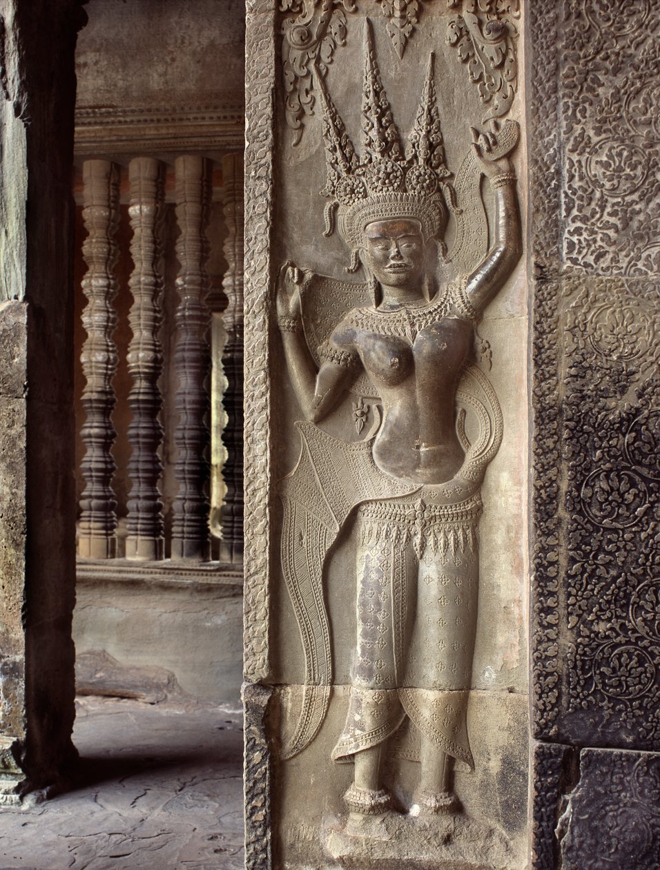Apsaras dançando de Cambodian School