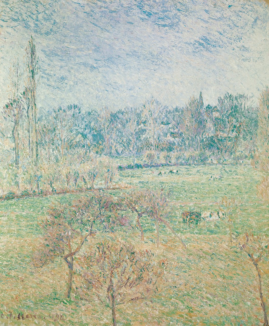 Manhã de Outono, 1892 de Camille Jacob Pissarro