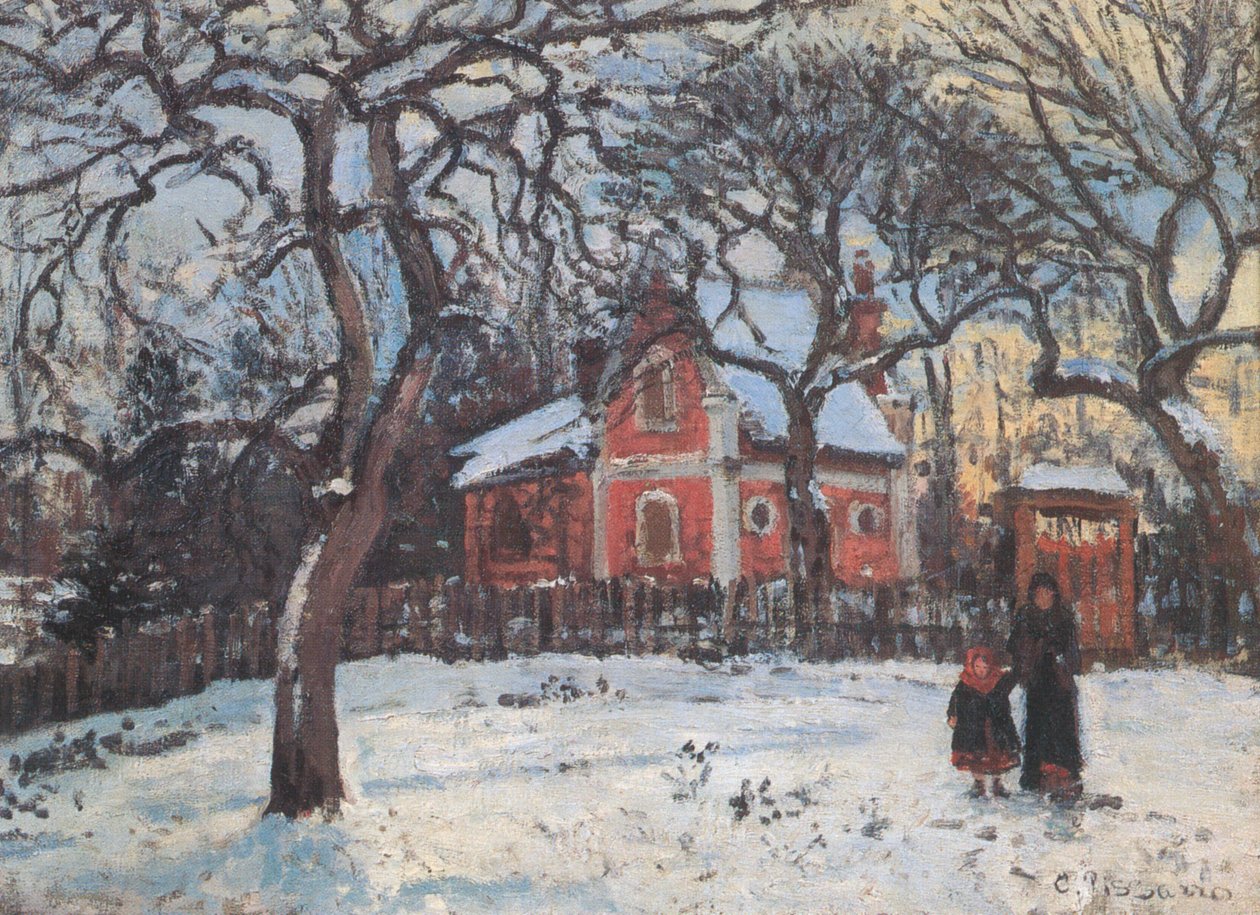 Castanheiros em Louveciennes de Camille Jacob Pissarro