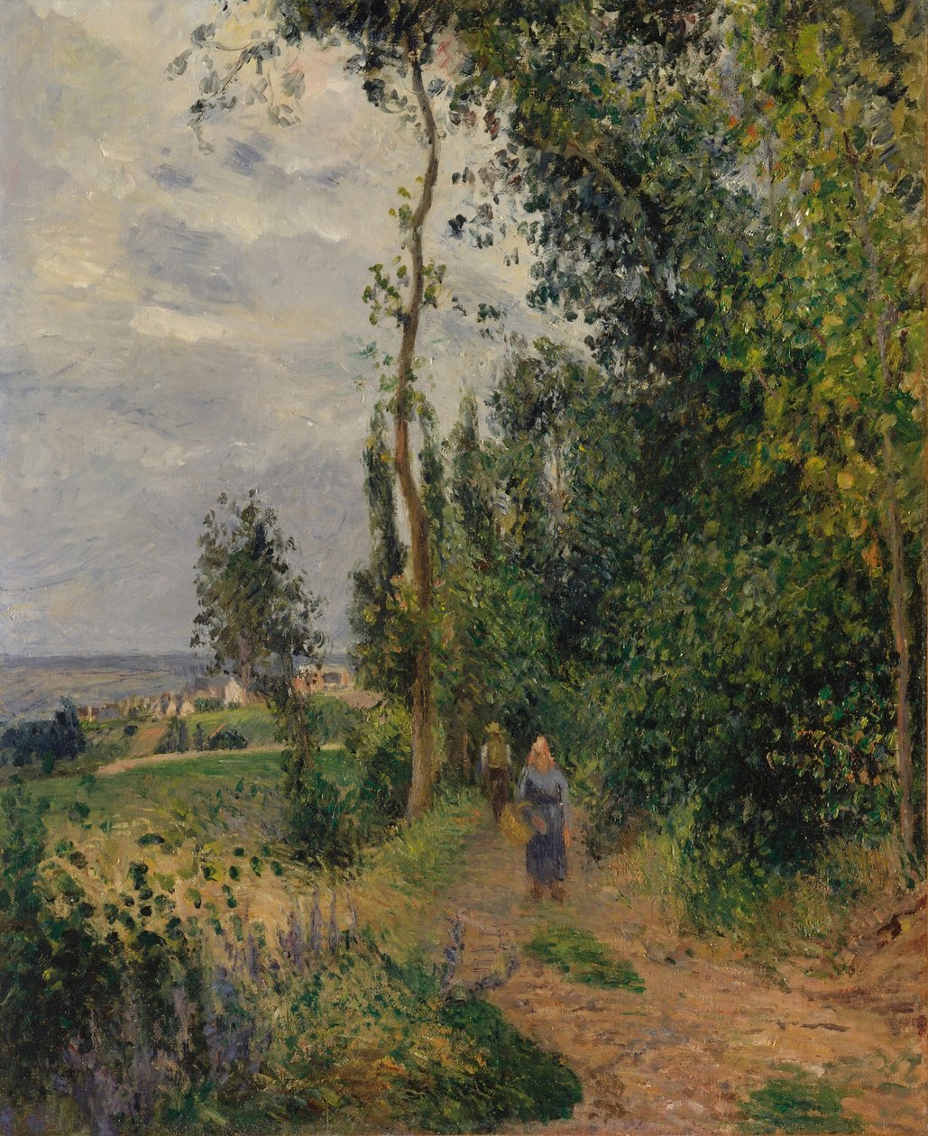Côte des Grouettes, perto de Pontoise de Camille Jacob Pissarro