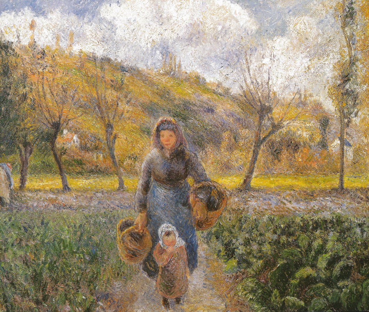 No jardim vegetal de Camille Jacob Pissarro
