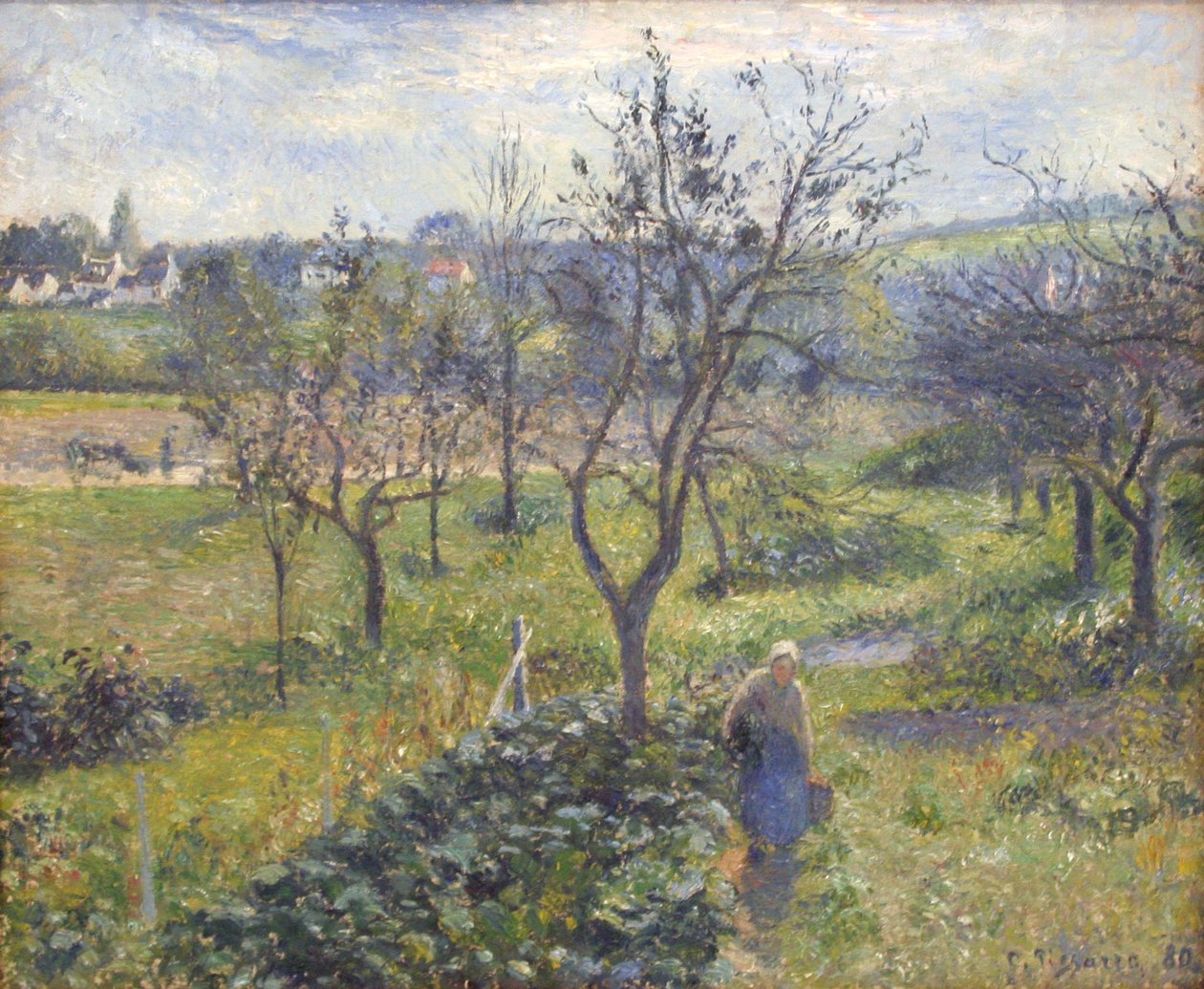 Jardim em Valhermeil de Camille Jacob Pissarro