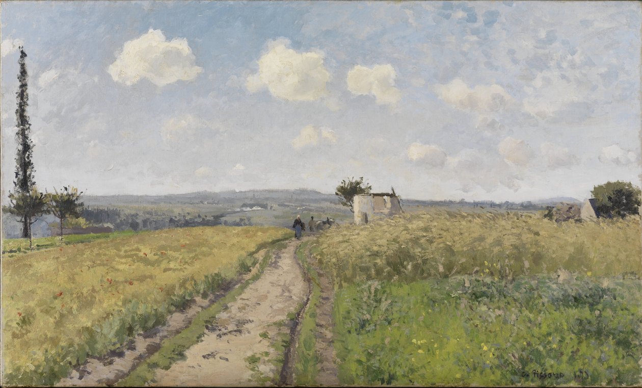 Manhã de junho em Pontoise de Camille Jacob Pissarro