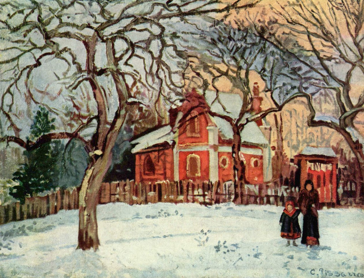 Kastanienbäume em Louveciennes de Camille Jacob Pissarro