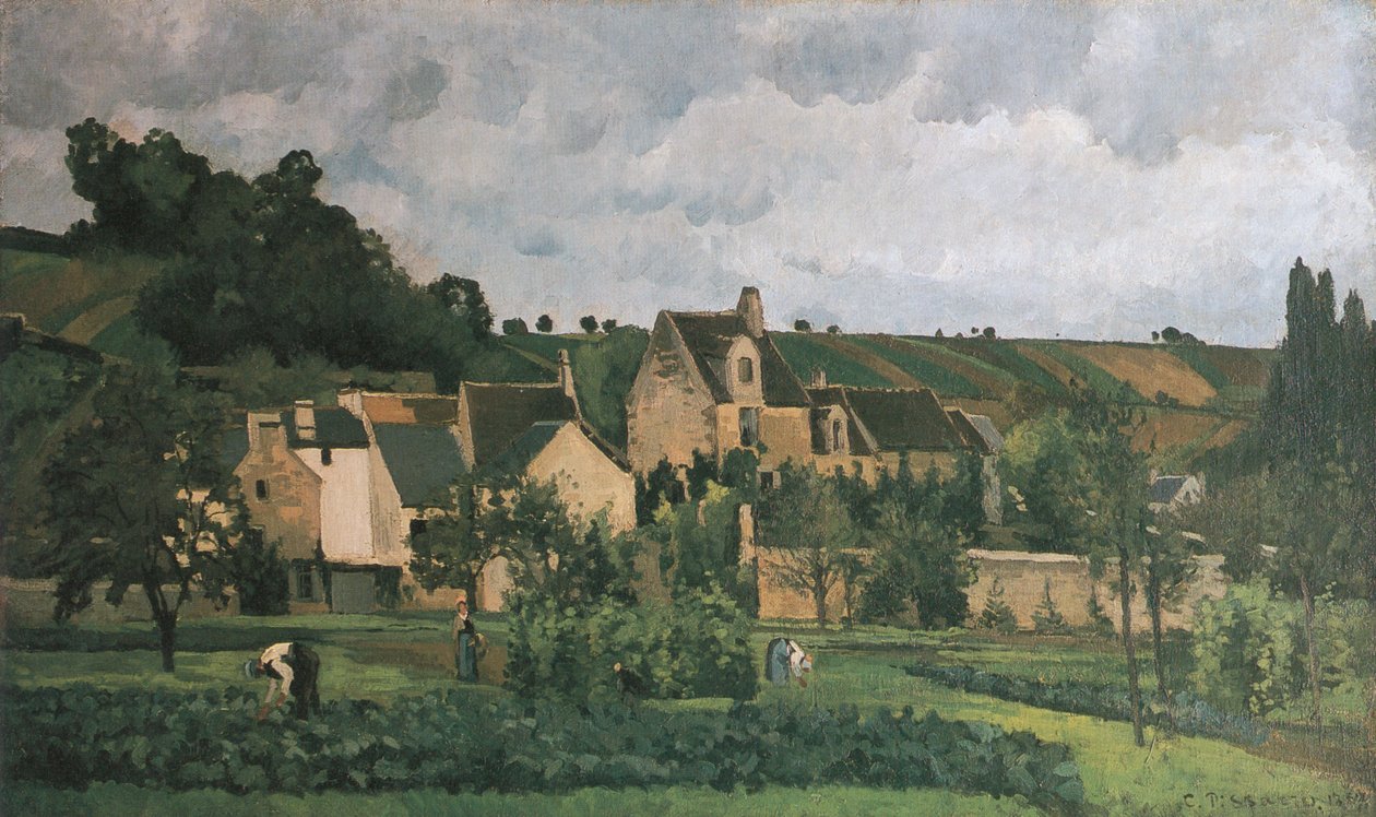 O eremitério em Pontoise de Camille Jacob Pissarro