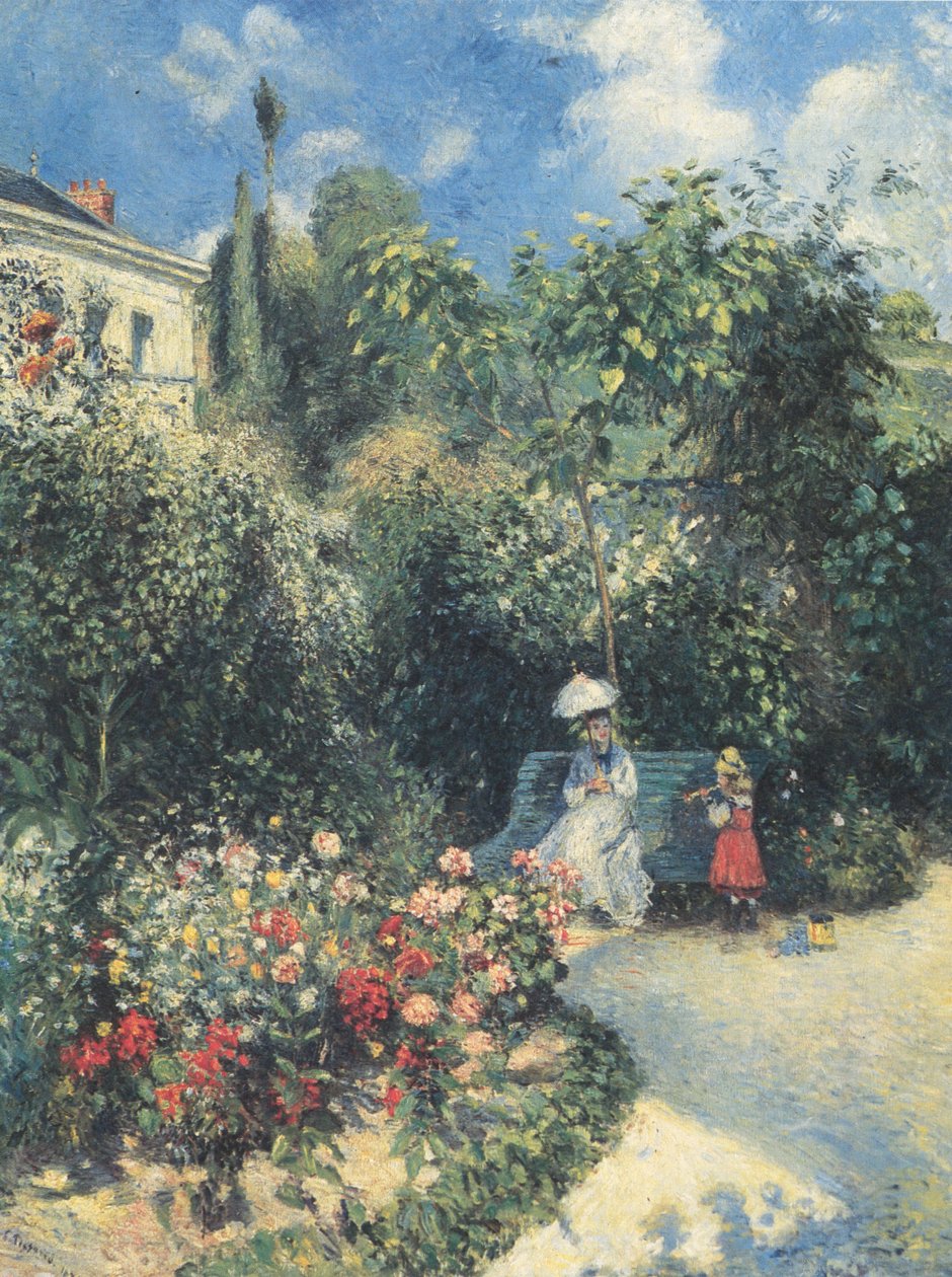 O jardim em Pontoise de Camille Jacob Pissarro