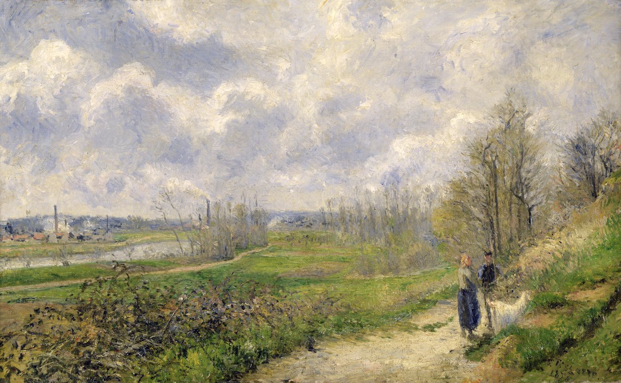 O Sente du Chou, perto de Pontoise, 1878 de Camille Jacob Pissarro