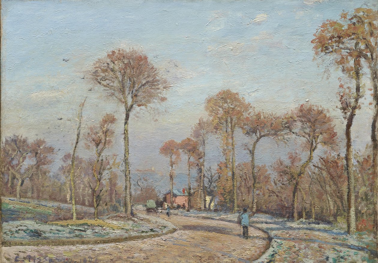 O caminho para Versalhes de Camille Jacob Pissarro