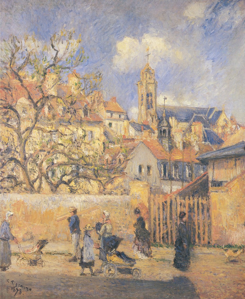 O Parc aux Charette, Pontoise de Camille Jacob Pissarro