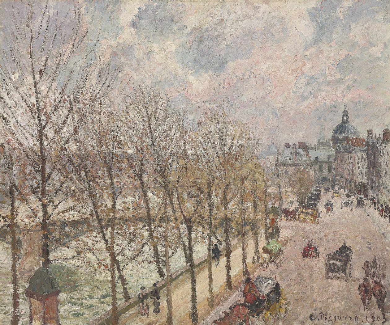 Le Quai Malaquais e l&39;Institut de Camille Jacob Pissarro