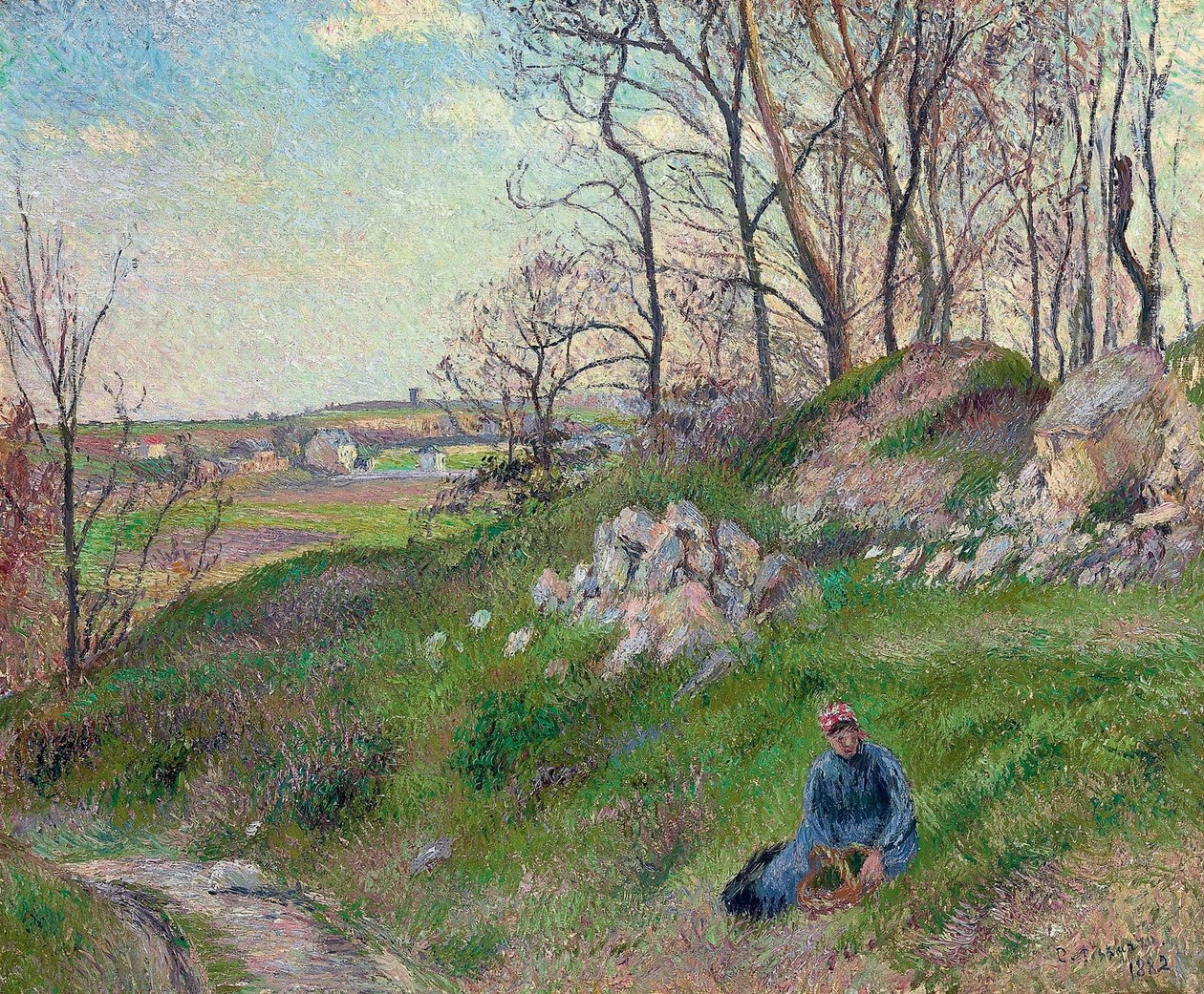 As pedreiras de Chou, Pontoise de Camille Jacob Pissarro