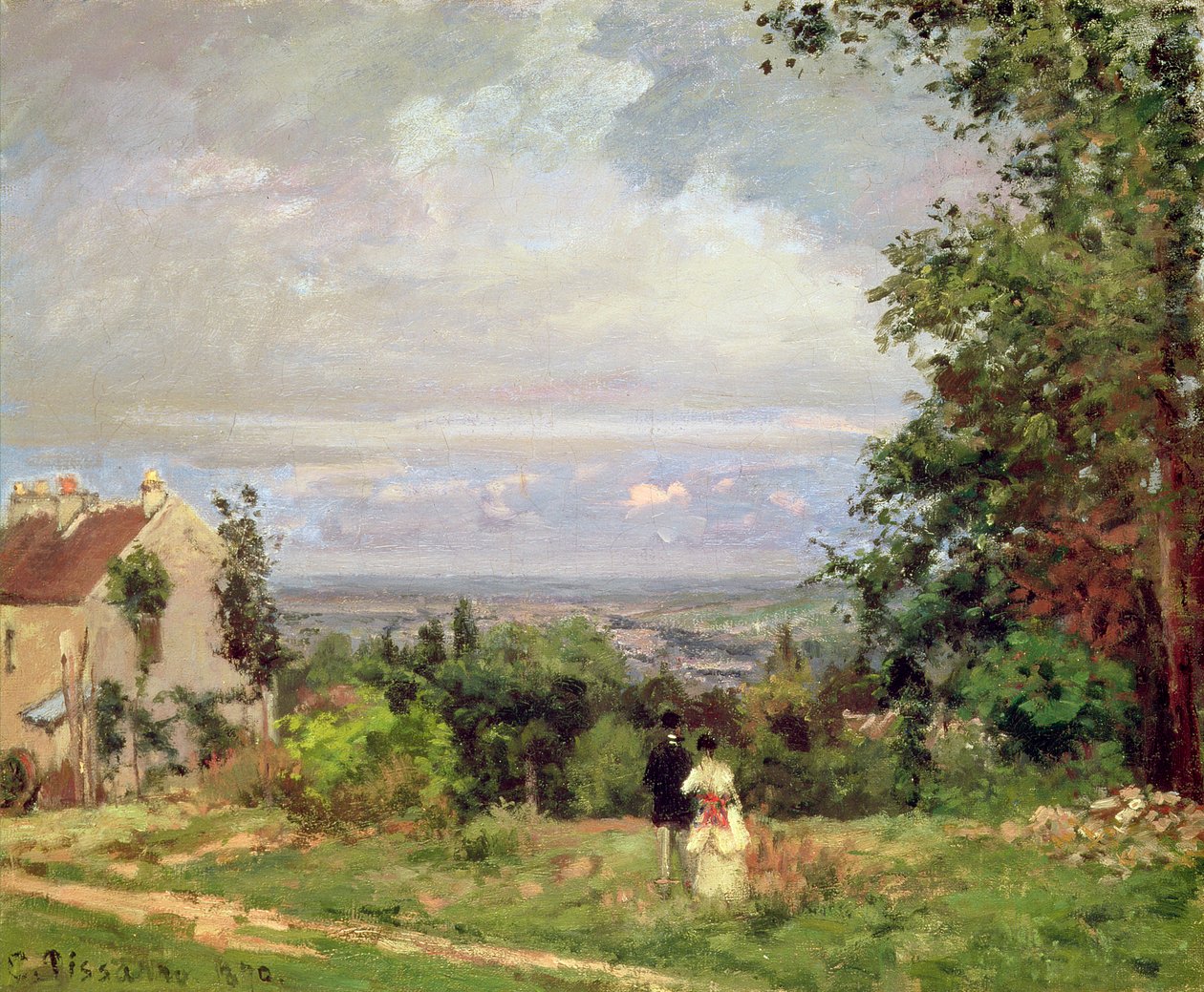 Louveciennes, 1870 de Camille Jacob Pissarro