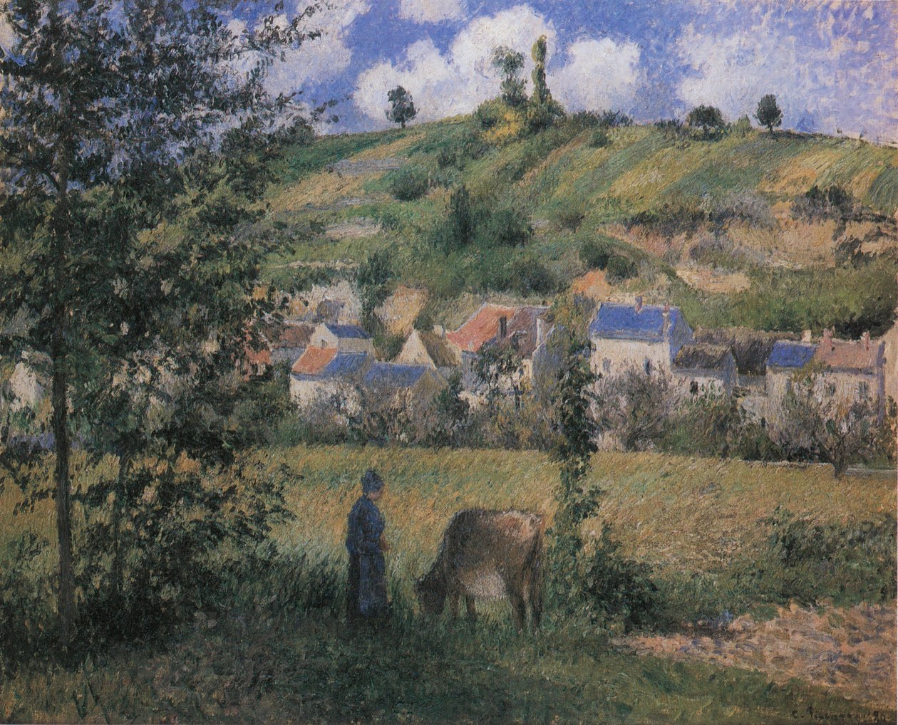Paisagem em Chaponval de Camille Jacob Pissarro